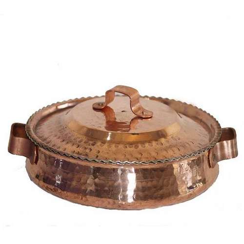 ماهیتابه مسی مدل کنگره دار سایز 30