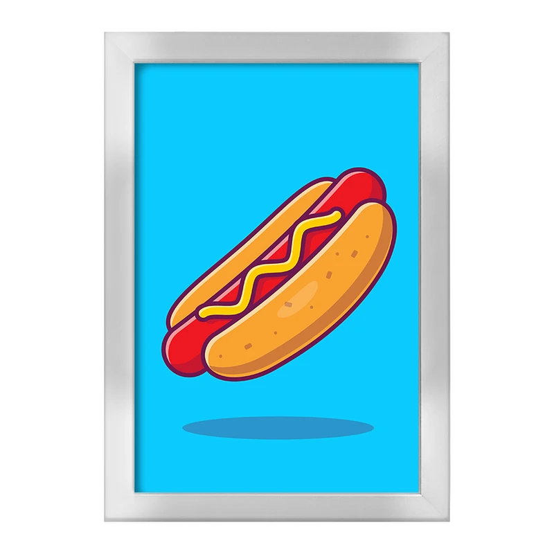 تابلو خندالو طرح فست فود هات داگ کد 29465