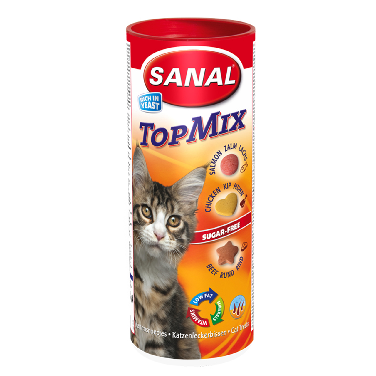 مکمل سانال مدل Top Mix مخصوص گربه مقدار 240 گرمی