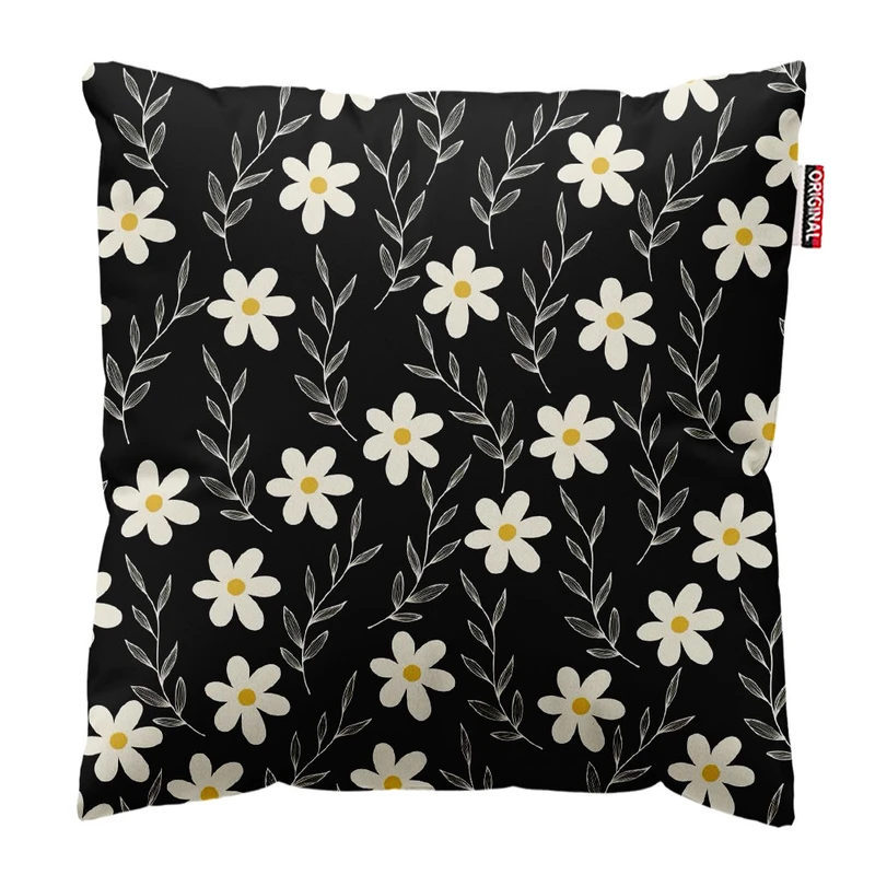  کوسن پاد آفرین طرح گل سایز 30*30 سانتی متر کد 382