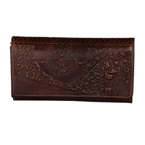 کیف پول چرم طبیعی پارینه مدل LW46
