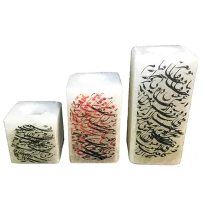 ست 3 عددی جاشمعی سنگ نمک کد J01