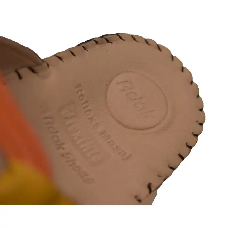 دمپایی زنانه کفش آداک مدل خارپاشنه 3 رنگ زرد-نارنجی