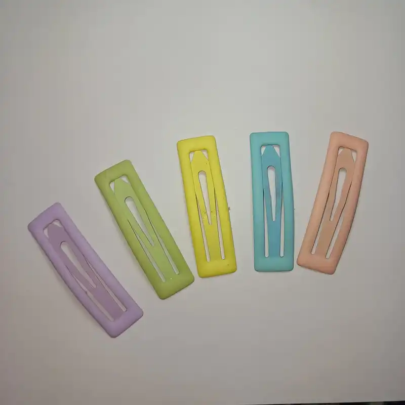 گیره مو زنانه مدل تق تقی مات بسته 2 عددی