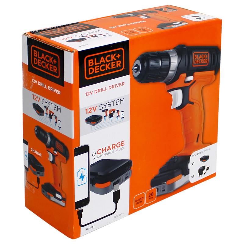 دریل پیچ گوشتی بلک اند دکر مدل bd1251