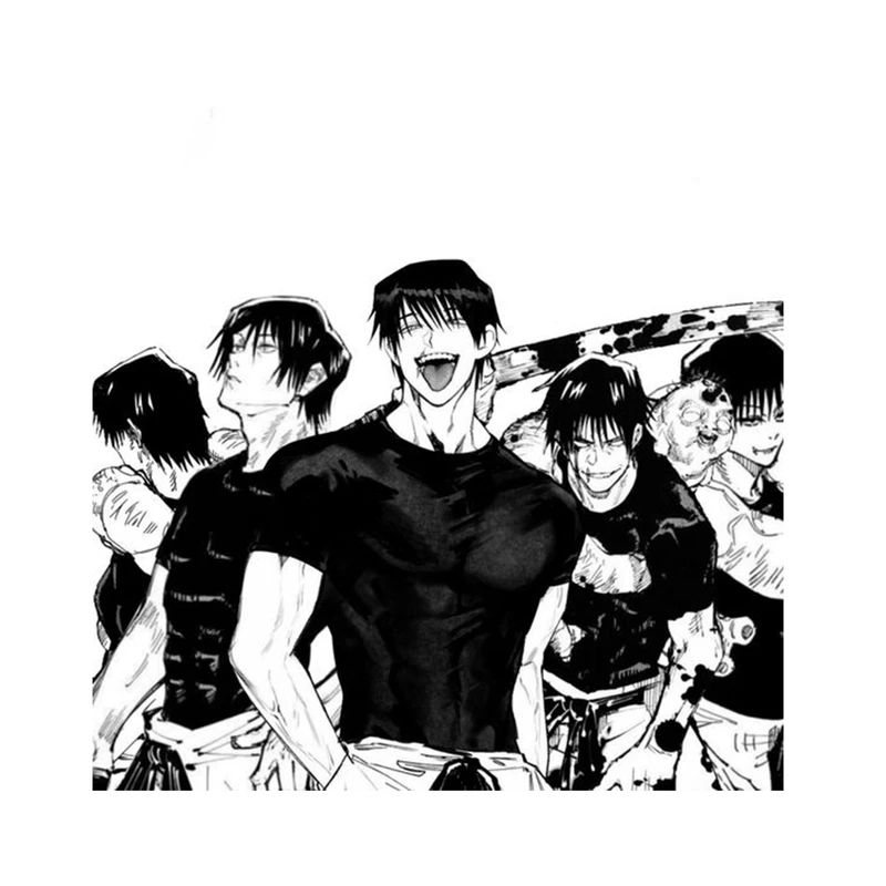 استیکر لپ تاپ و موبایل مدل انیمه طرح جوجوتسو کایسن توجی فوشیگورو Jujutsu Kaisen Toji Fushiguro کد 453