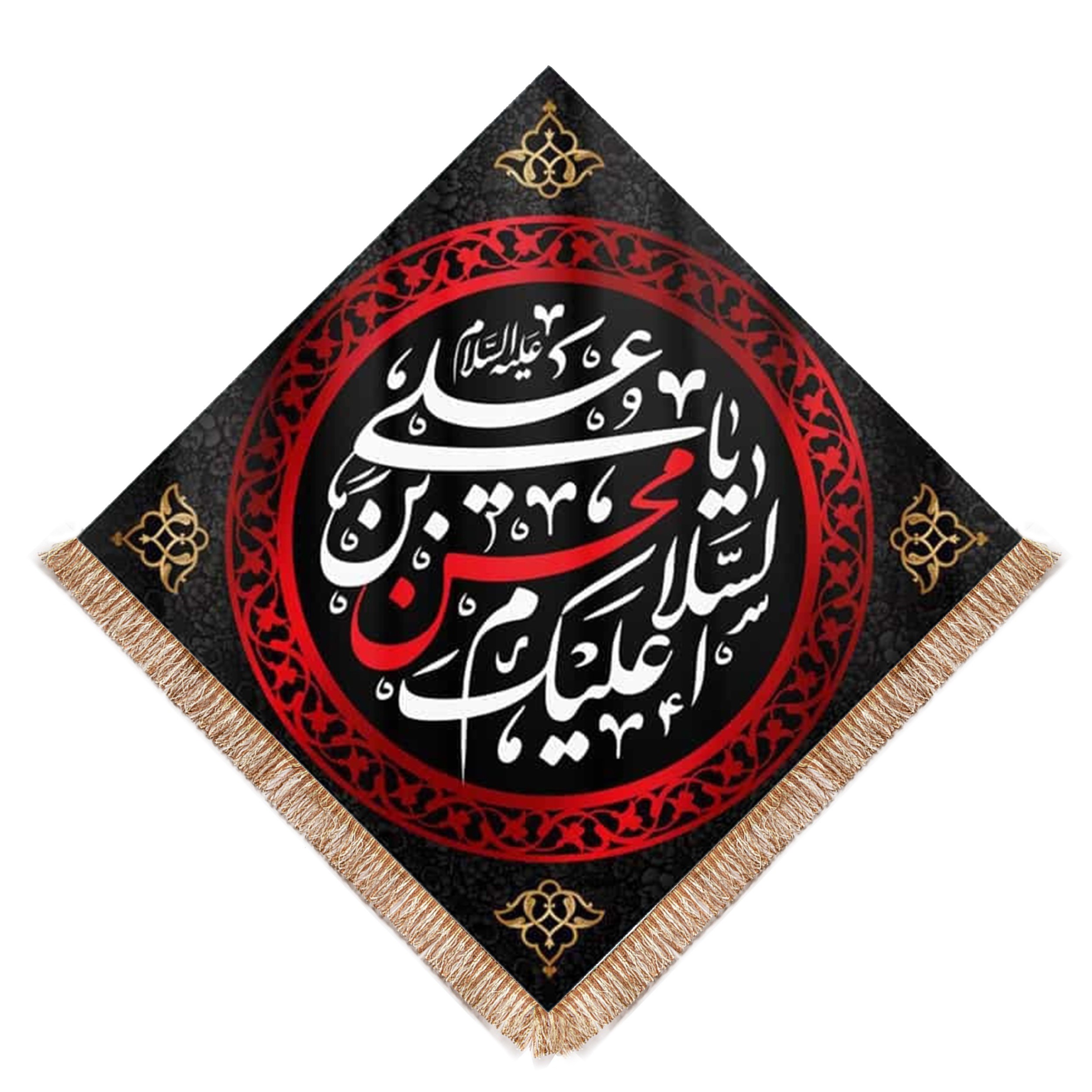 پرچم مدل کتیبه مذهبی طرح یا محسن بن علی علیه السلام کد 1000913