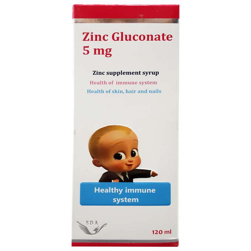 شربت زینک گلوکونات 5 میلی گرم سیمرغ دارو عطار - 120 میلی لیتر شربت زینک گلوکونات 5 میلی گرم سیمرغ دارو عطار - 120 میلی لیتر