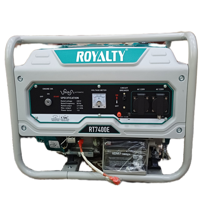 موتور برق بنزینی 4 کیلووات وات رویالتی مدل RT7400E
