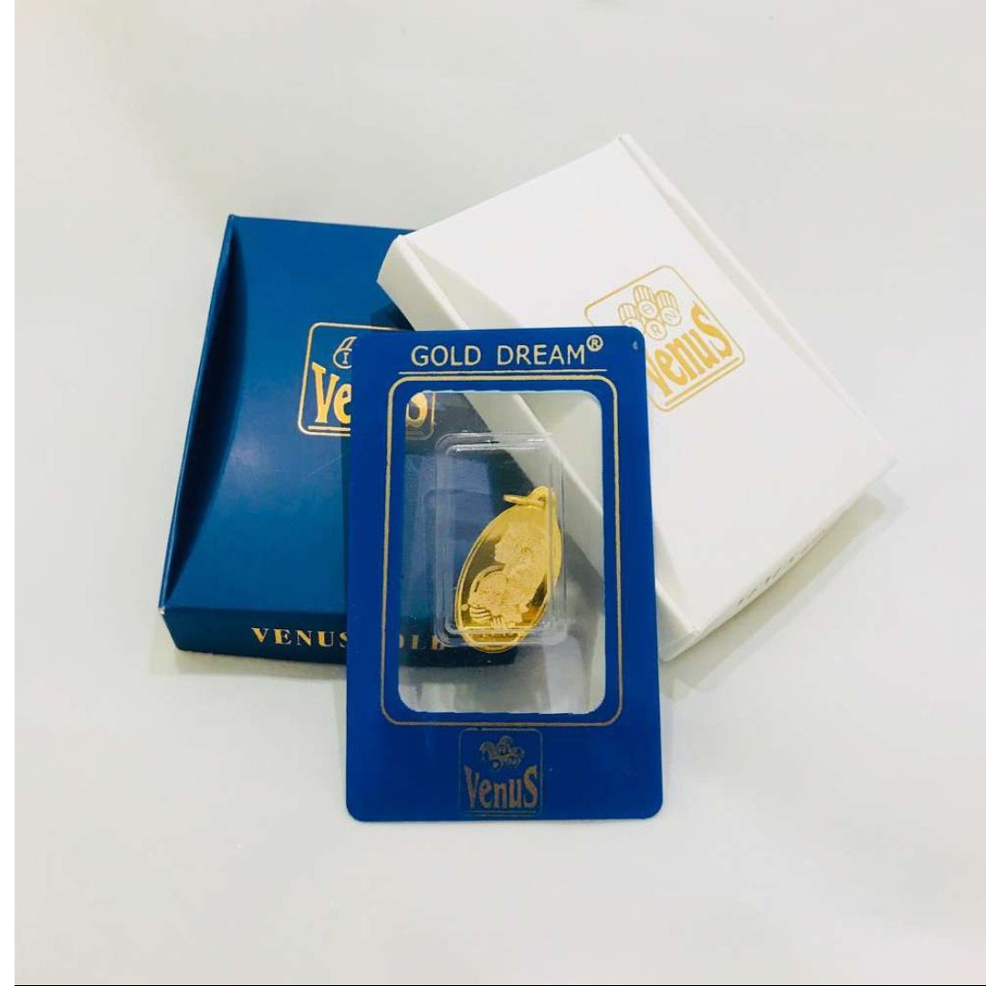 طلا گرمی 18 عیار گالری طلای نجفپور مدل الیزابت6g بسته دو عددی