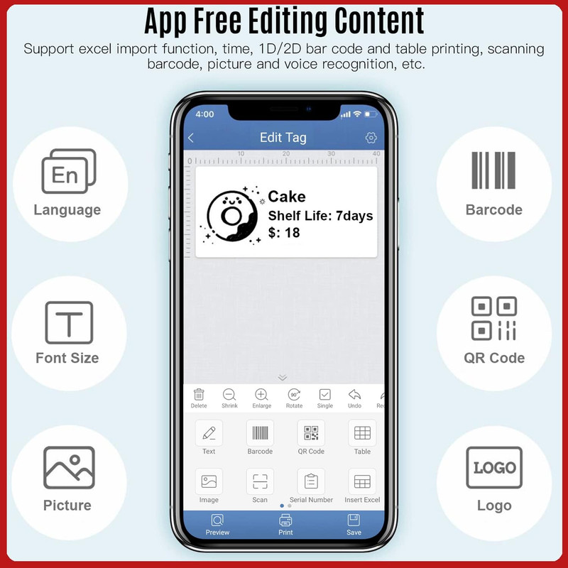 پرینتر لیبل زن نیمبات مدل Jingchen B21