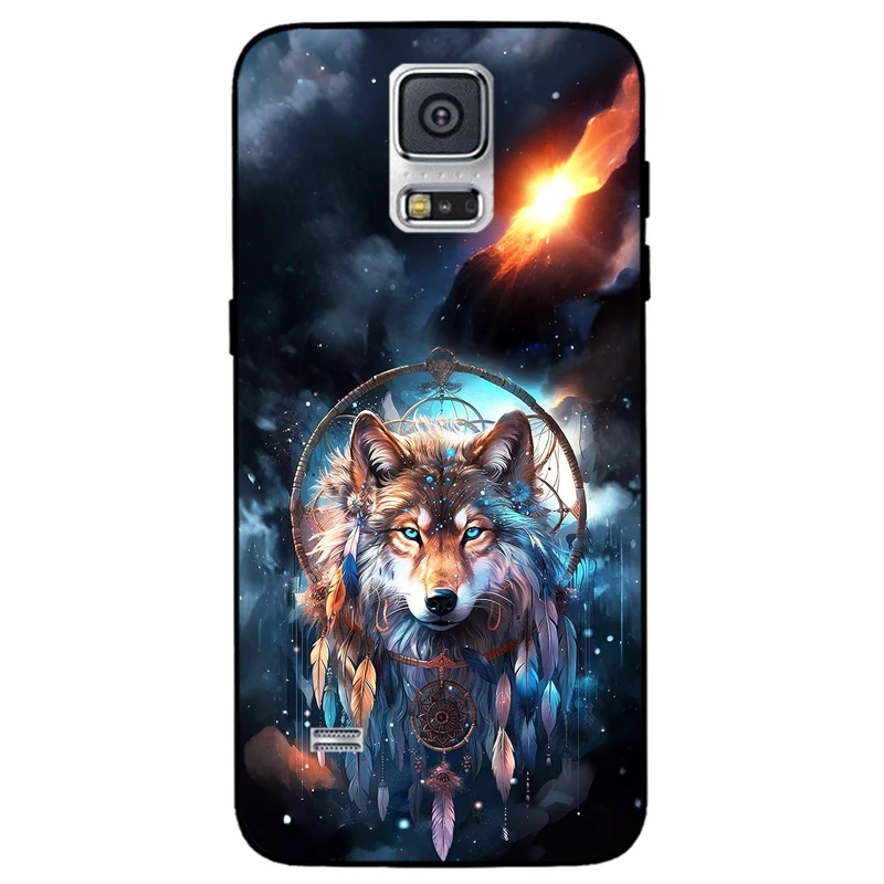 کاور مگافون طرح گرگ و دریم کچر مدل 8005 مناسب برای گوشی موبایل سامسونگ Galaxy S5   