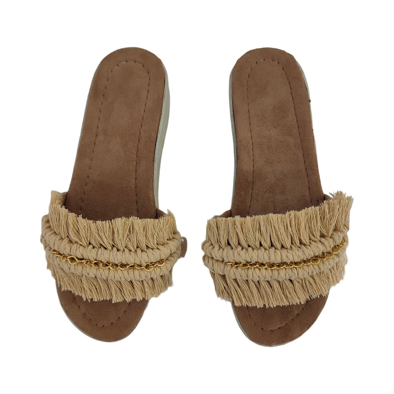 صندل زنانه مدل مکرومه