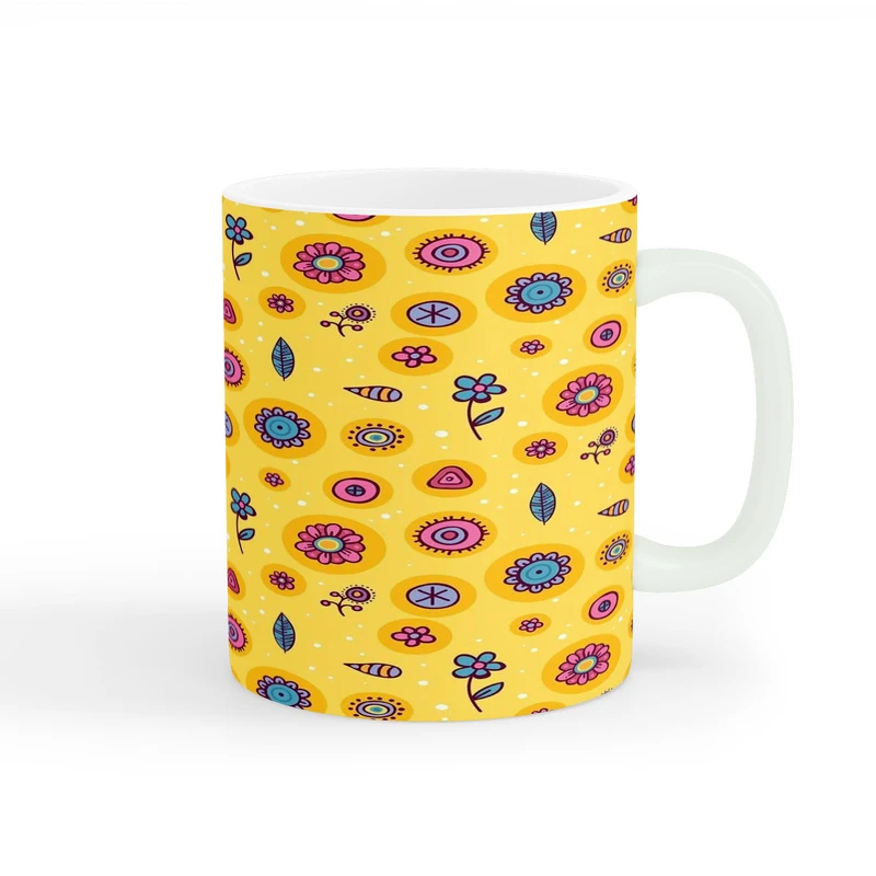  ماگ طرح گل a-336