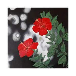 تابلو نقاشی رنگ و روغن طرح گل 