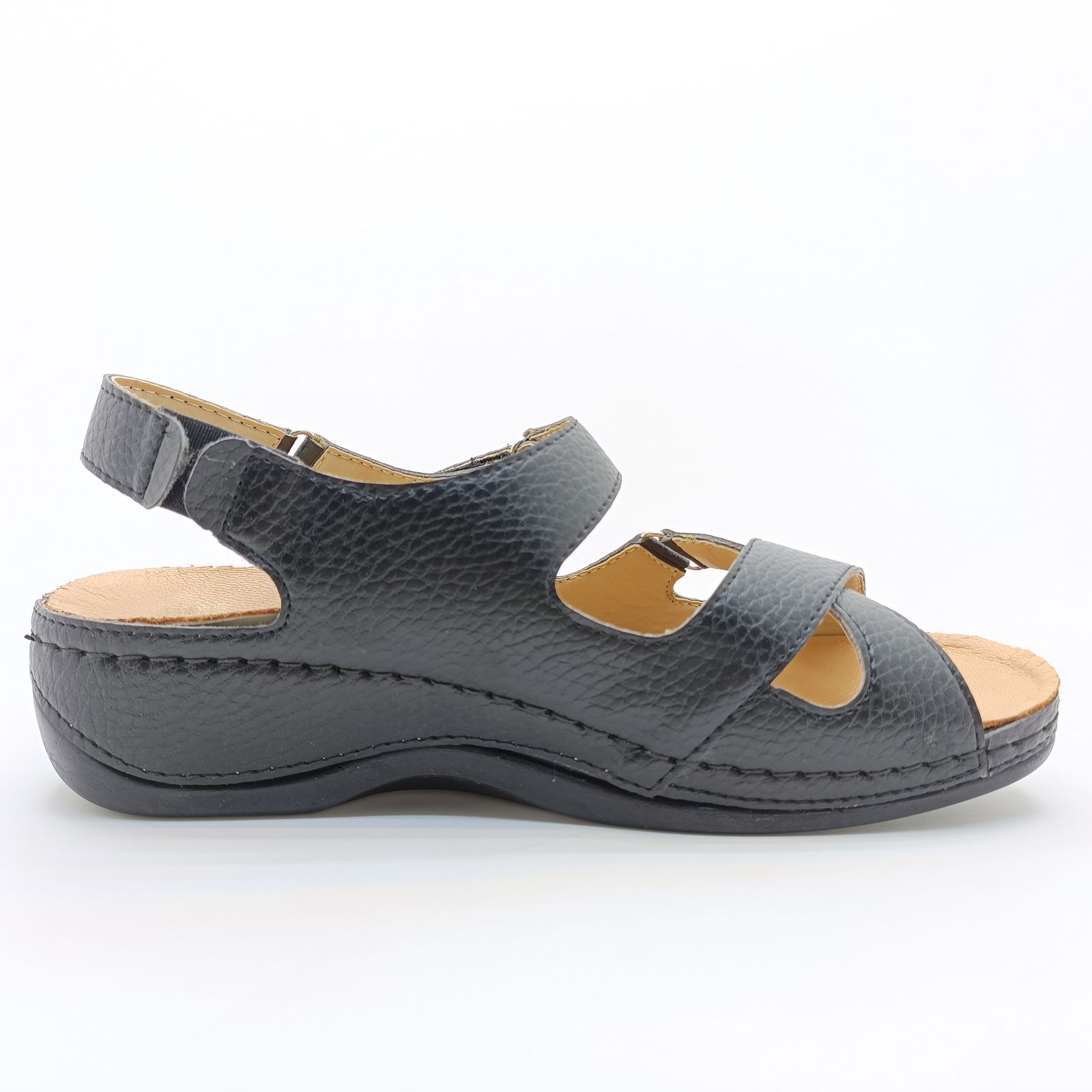 صندل زنانه دکترفام مدل گلسا رنگ مشکی -  - 5