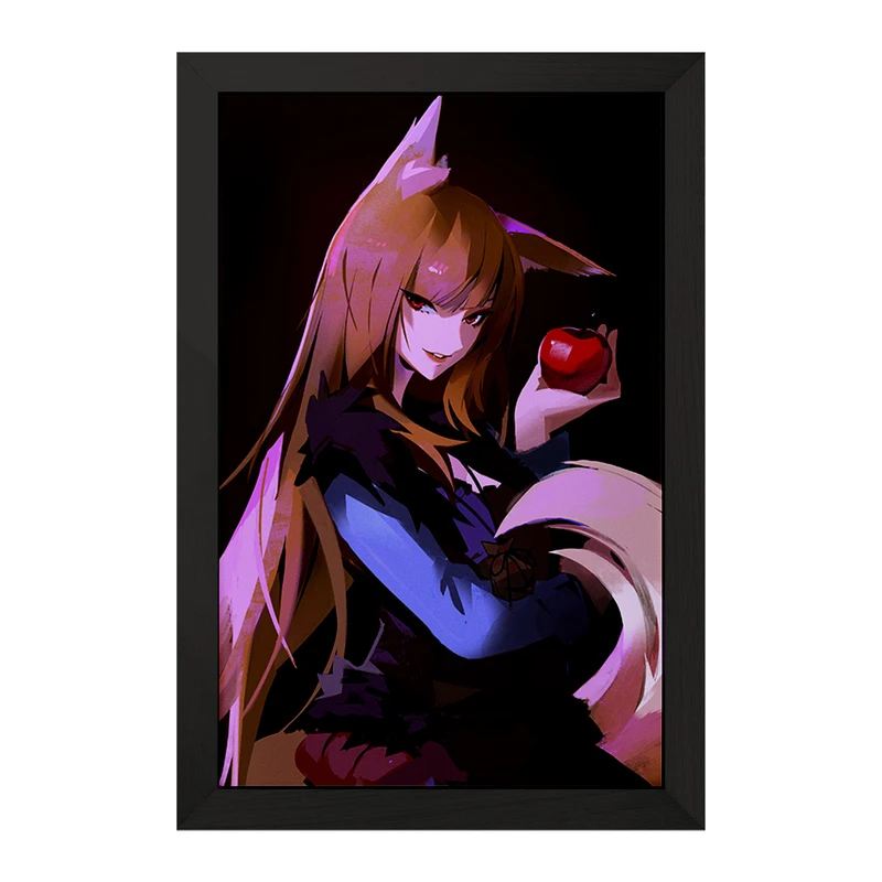 تابلو خندالو مدل هولو انیمه ادویه و گرگ کد 36099