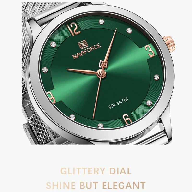 ساعت مچی عقربه ای زنانه نیوی فورس مدل NF5023 ساعت مچی عقربه ای زنانه نیوی فورس مدل NF5023