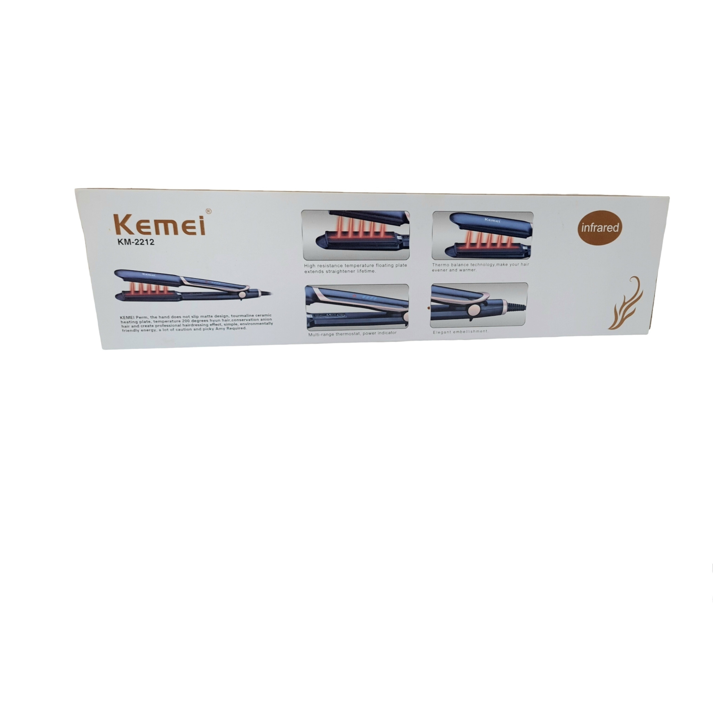 اتو و حالت دهنده ی مو کیمی مدل KM-2212