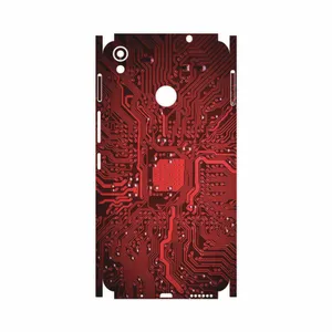 MAHOOT Red Printed Circuit Board-FullSkin Cover Sticker for Tecno Camon CX Air