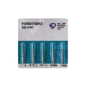 فرز الماسی دیا ایتالیا مدل Flat End Taper 172 سایز 012 بسته 5 عددی