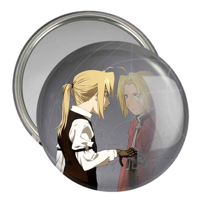 آینه جیبی خندالو مدل ادوارد الریک انیمه کیمیاگر تمام فلزی  کد 12683