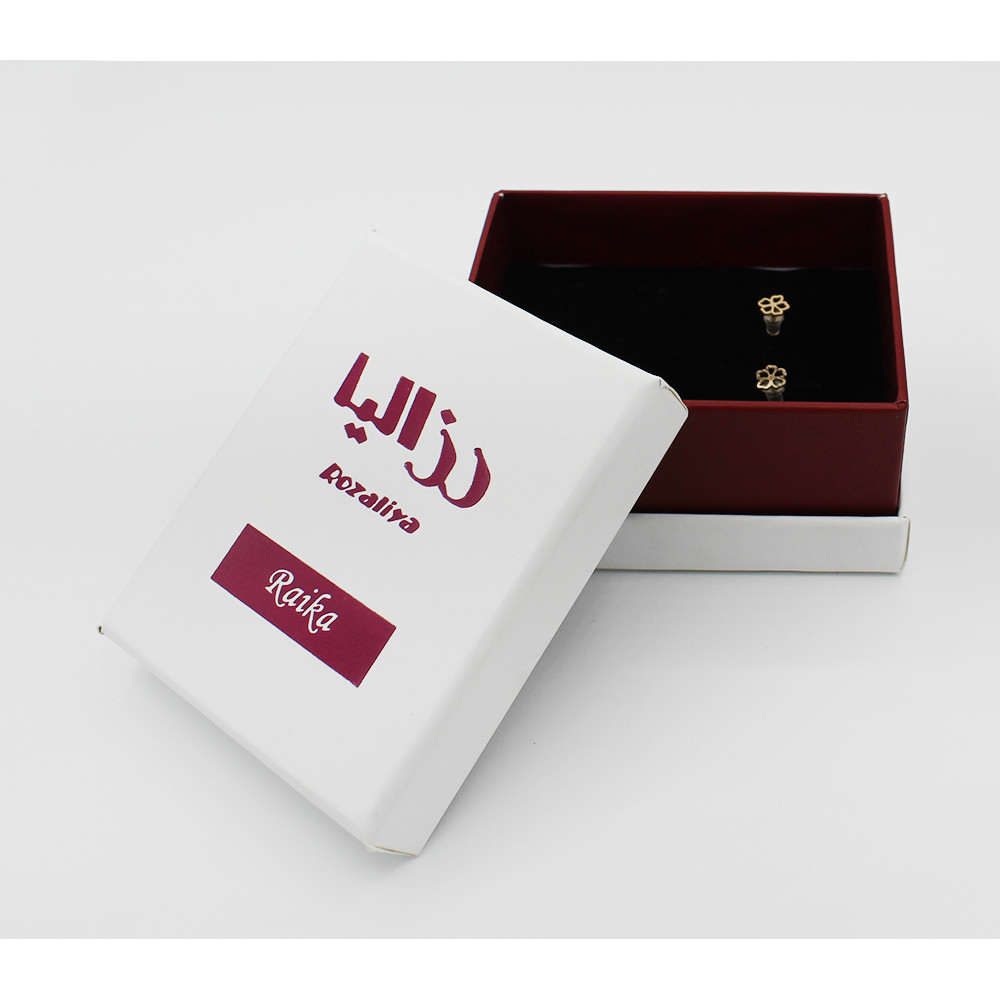 گوشواره طلا 18 عیار دخترانه رزالیا مدل Diamond-GEA-014