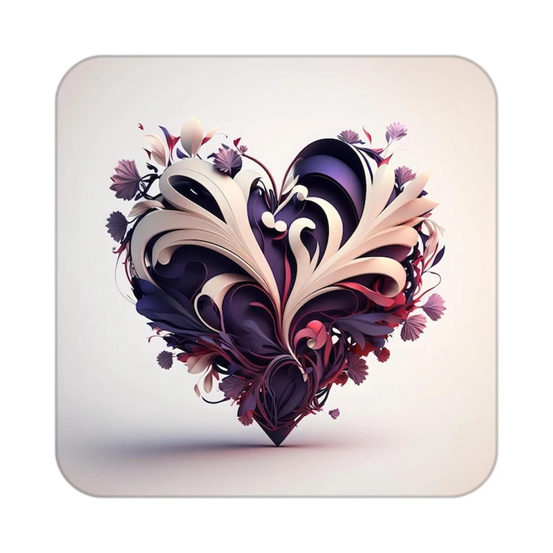 زیر لیوانی کاکتی مدل عاشقانه کد mp11255