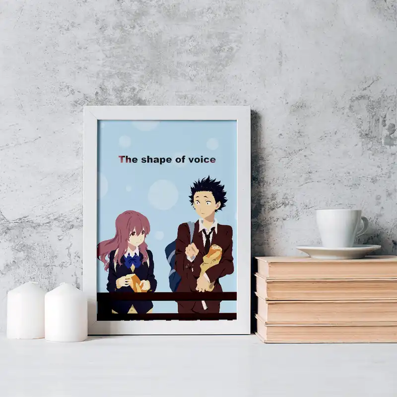 تابلو خندالو مدل شوکو نیشیمیا و شویا ایشیدا انیمه سایلنت ویس کد 15793