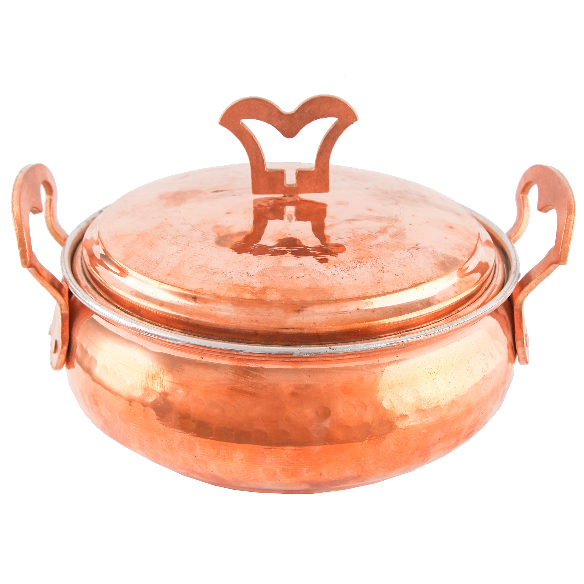 ماهیتابه مسی گالری مثالین طرح خمره ای کد 306021