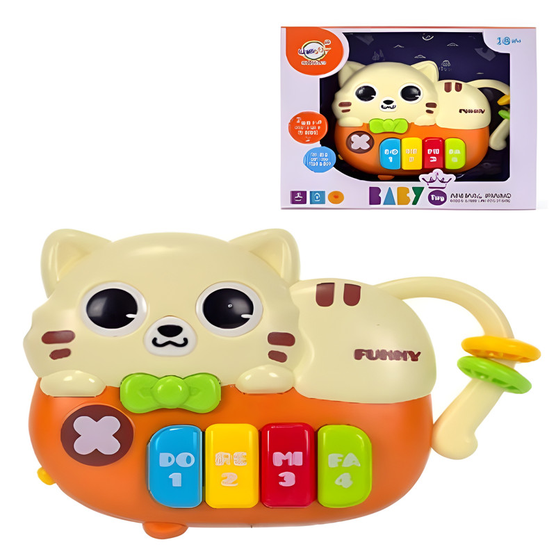 بازی آموزشی موزیکال مدل پیانو طرح گربه کد 19-503