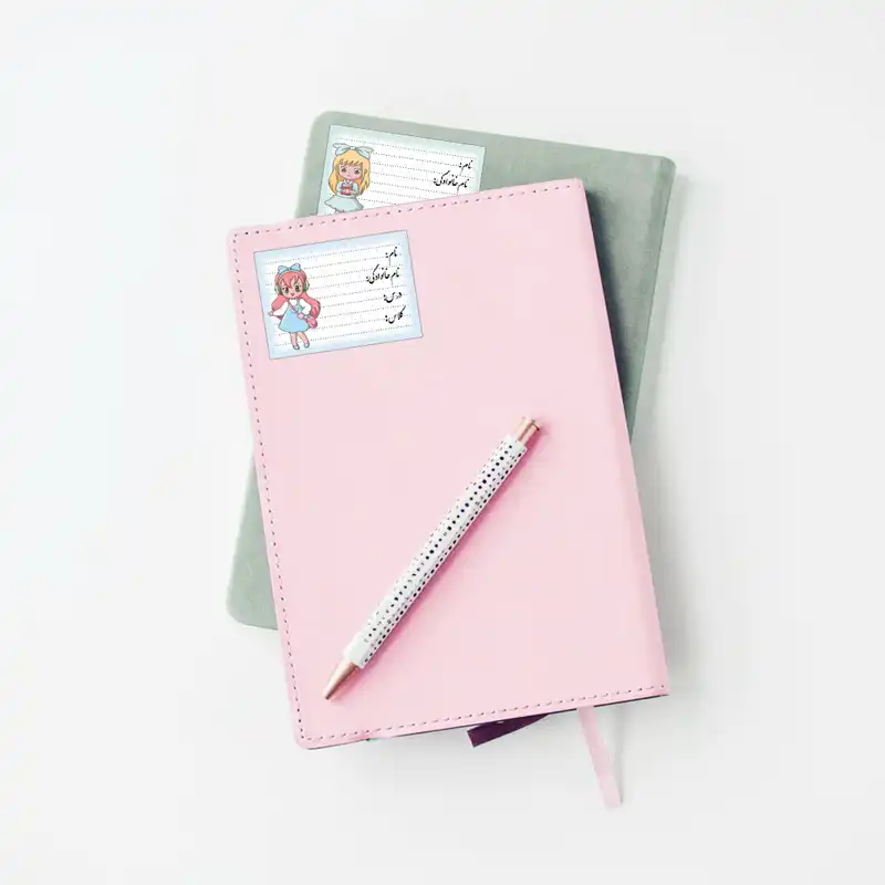 برچسب مدل نام طرح دختر خرگوشی مجموعه 16 عددی