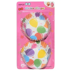 کپسول کاغذی کاپ کیک مدل Balloon بسته 50 عددی 