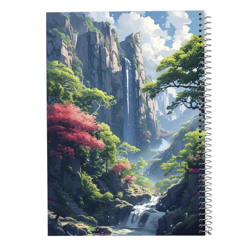 دفتر مشق 50 برگ مدوپد مدل طبیعت کد DF15335