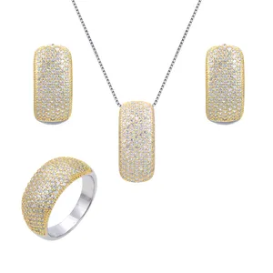 نیم ست نقره زنانه شهر جواهر کد SJ-EIS022