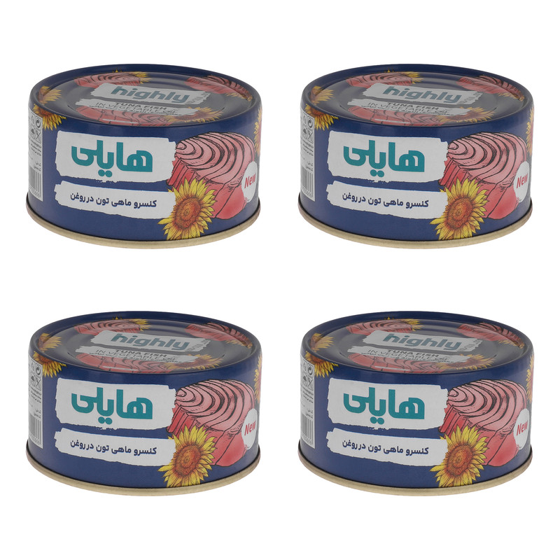 کنسرو ماهی تون هایلی - 180 گرم بسته 4 عددی
