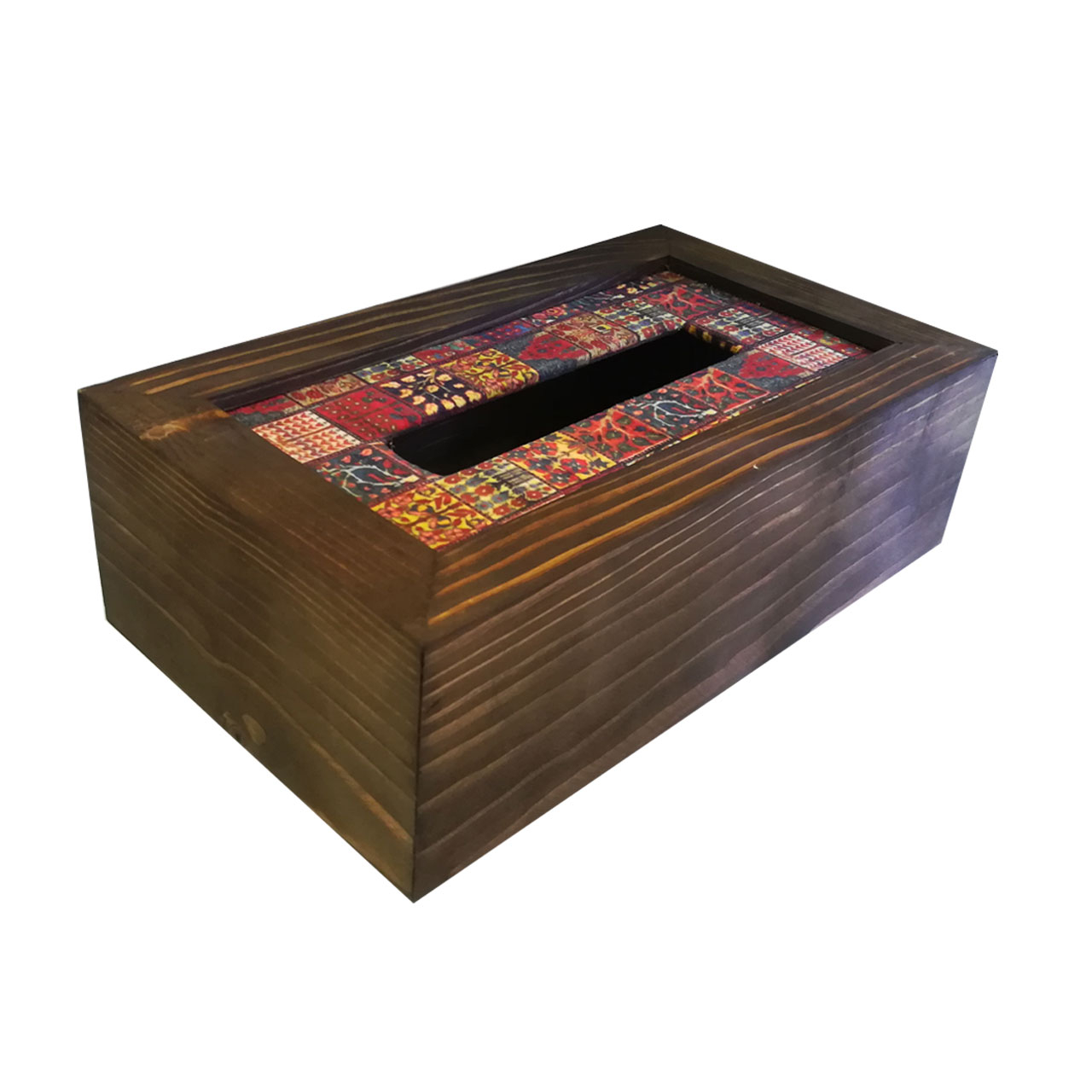 جعبه دستمال کاغذی آرت مان مدل فرش خشتی 