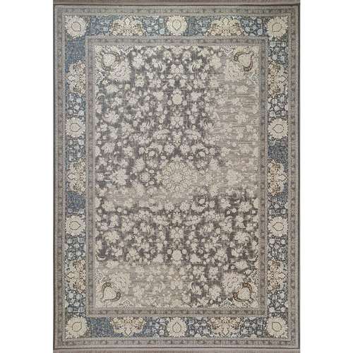 فرش ماشینی افرند کد 2262 زمینه ذغالی متالیک