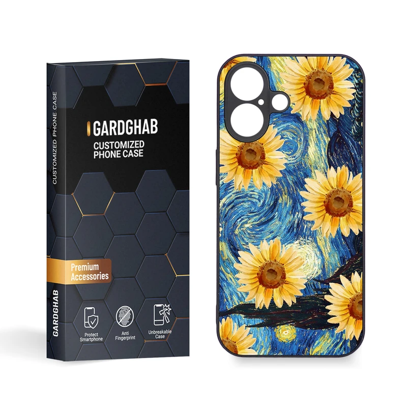 کاور گارد قاب مدل گل مناسب برای گوشی موبایل اپل iPhone 16