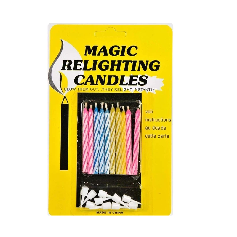 شمع مدل Magic بسته 10 عددی سایز 150