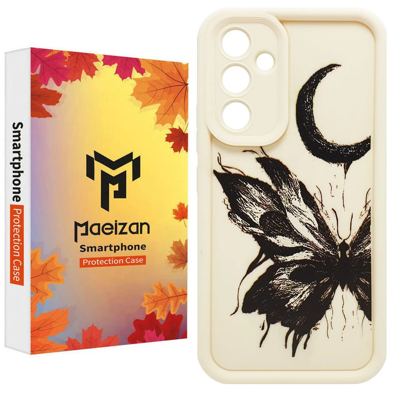 کاور پاییزان مدل پروانه و ماه طرح Butterfly and Moon مناسب برای گوشی موبایل سامسونگ Galaxy A54