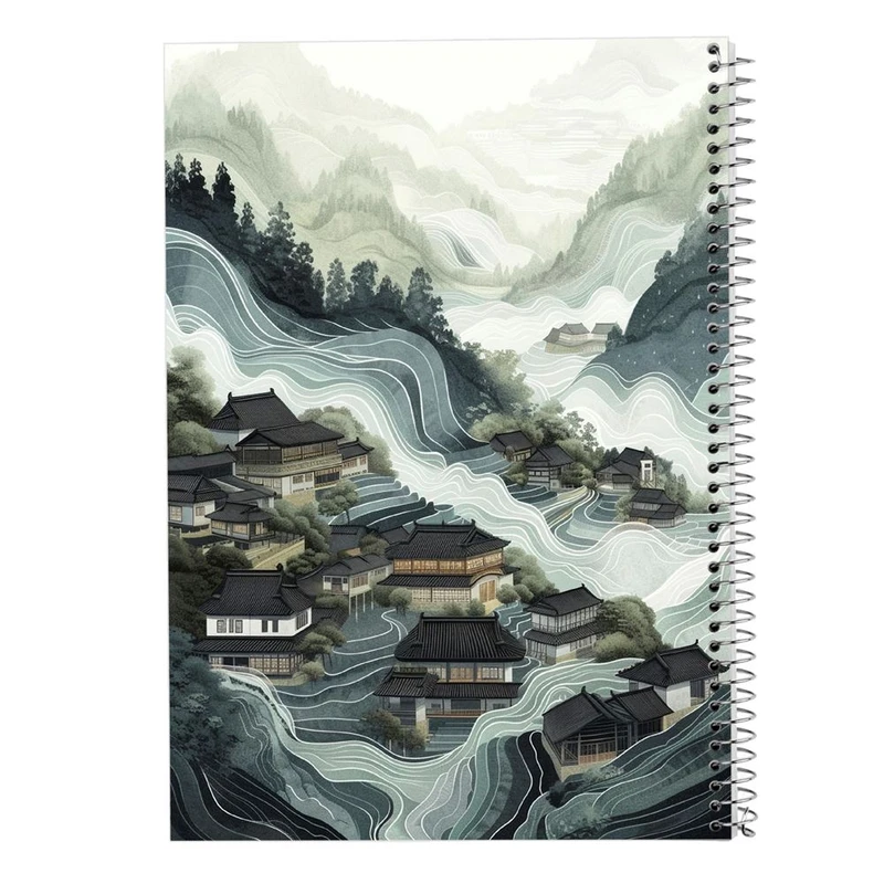 دفتر شطرنجی 50 برگ مدوپد طرح طبیعت کد DF15369