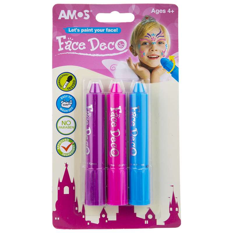 پاستل گریم صورت آموس مدل Face Deco FD5B3G بسته 3 رنگ پاستل گریم صورت آموس مدل Face Deco FD5B3G بسته 3 رنگ