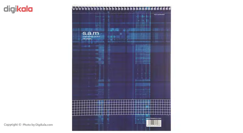 دفتر شطرنجی 100 برگ سم طرح B17