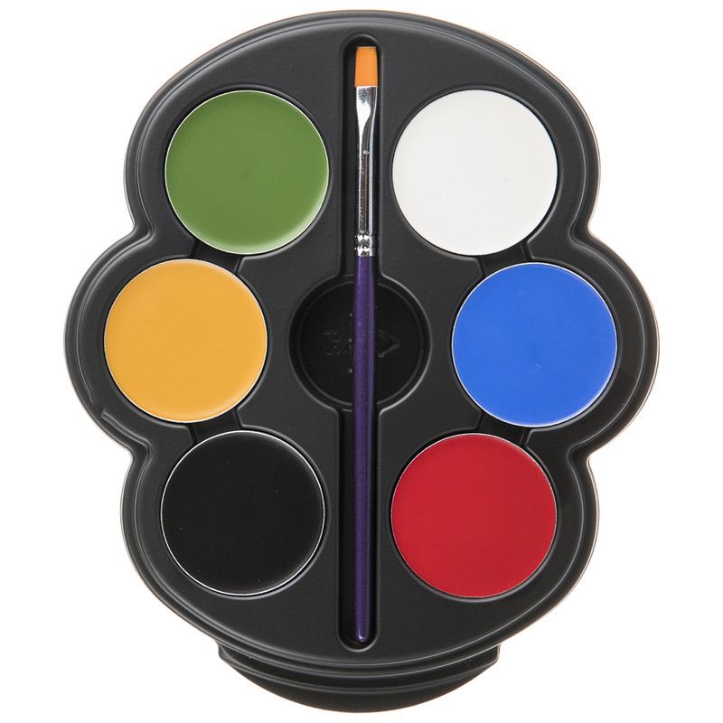 آبرنگ گریم صورت آموس مدل Color Fiesta CF3P6-C بسته 6 رنگ آبرنگ گریم صورت آموس مدل Color Fiesta CF3P6-C بسته 6 رنگ