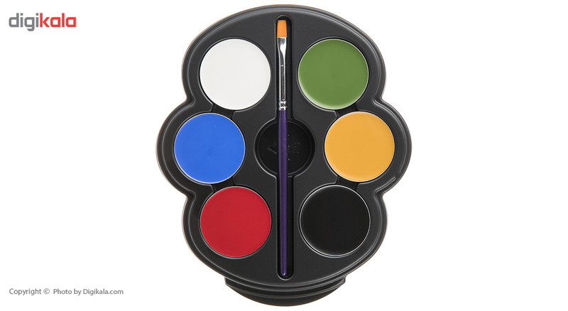 آبرنگ گریم صورت آموس مدل Color Fiesta CF3P6-C بسته 6 رنگ آبرنگ گریم صورت آموس مدل Color Fiesta CF3P6-C بسته 6 رنگ