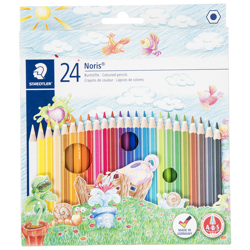 مداد رنگی 24 رنگ استدلر مدل Noris Club