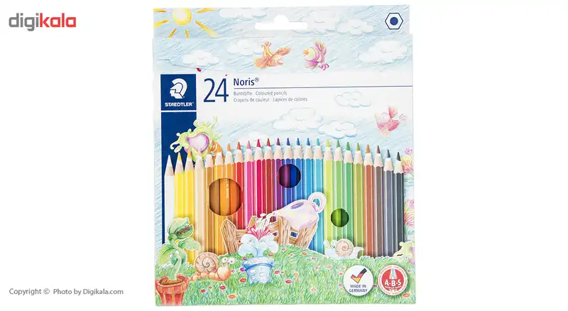 مداد رنگی 24 رنگ استدلر مدل Noris Club