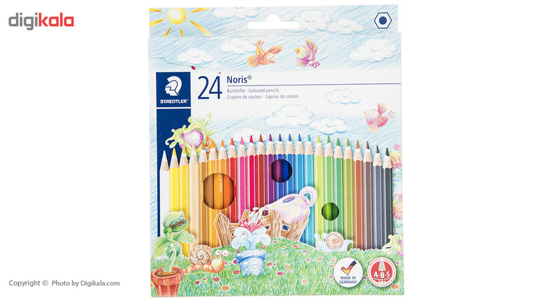 مداد رنگی 24 رنگ استدلر مدل Noris Club