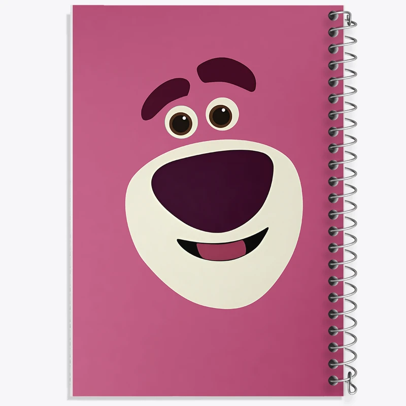 دفتر ژورنال نویسی 50 برگ خندالو مدل نقطه ای طرح خرس لات هاگین کد N5207